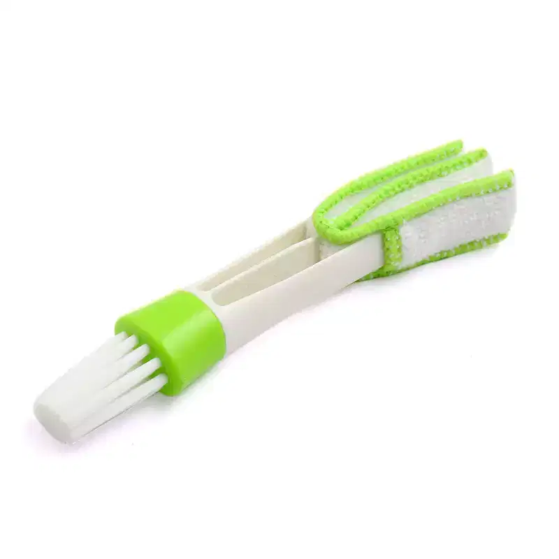 Unique Bargains Universal Portable Double Head Auto Car Air Vent Outlet Cleaning Brush Duster