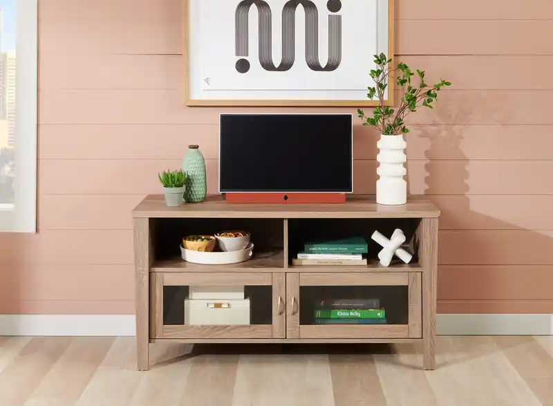 47 TV Stand with Storage and Cable Management for TVs up to 55- Grey