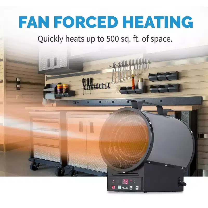 Newair Electric Garage Heater - Freestanding or Ceiling/Wall Mounted