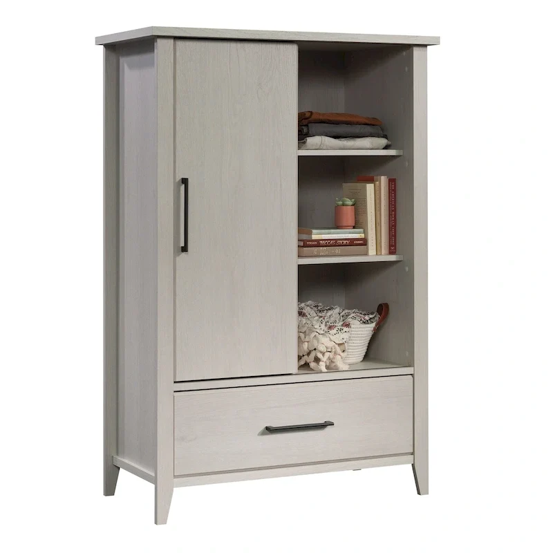 Glacier Oak / Pebble Pine / Laurel Oak Sliding Door Wardrobe Armoire — 1 Person