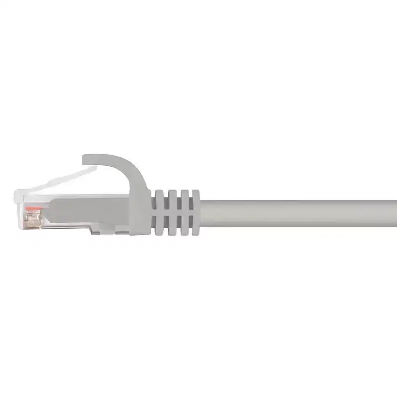 Monoprice Cat6 Ethernet Patch Cable - 2 Feet - Gray | Network Internet Cord - RJ45, Stranded, 550Mhz, UTP, Pure Bare Copper Wire, 24AWG - Flexboot