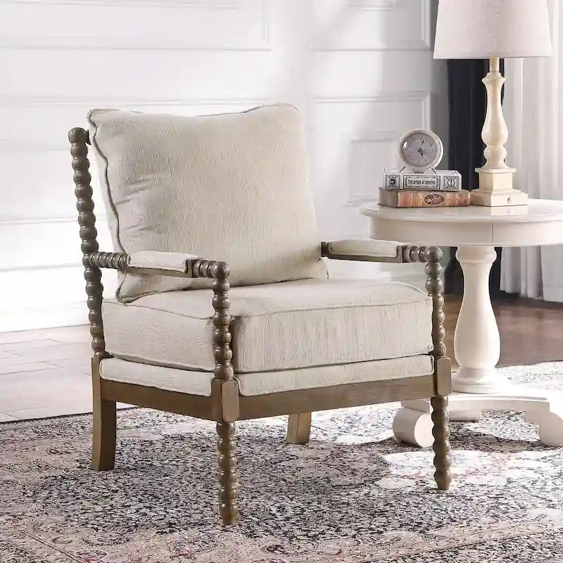 Morden Fort Modern Spindle Chair, Accent Chair for Livingroom