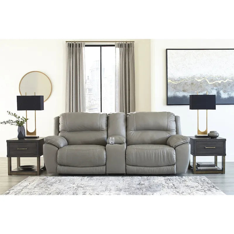 Signature Design by Ashley Dunleith 3-Piece Power Reclining Sectional Loveseat with Console