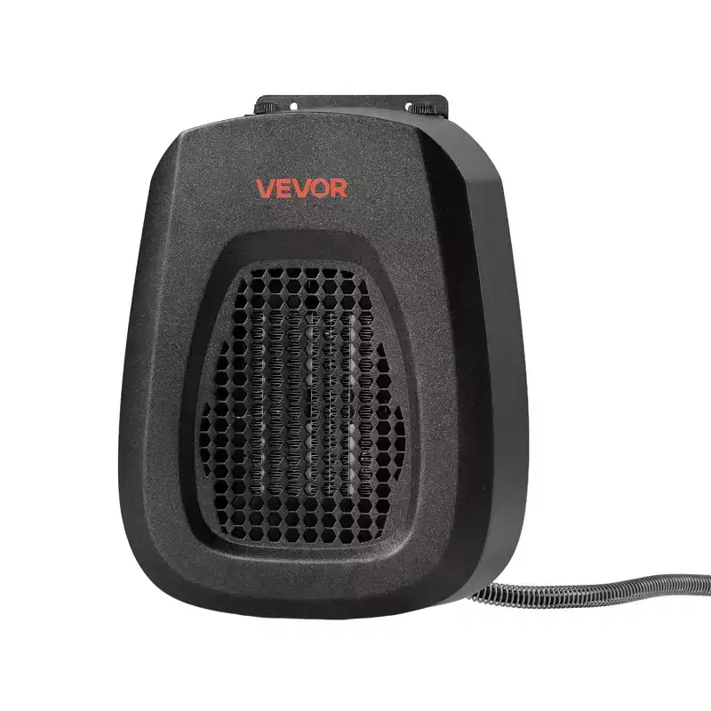VEVOR Dog House Heater, 800W Pet Heater House with Overheat Protection, Adjustable Temperature & 24H Timer,Electric Warmer with Metal Material, Black