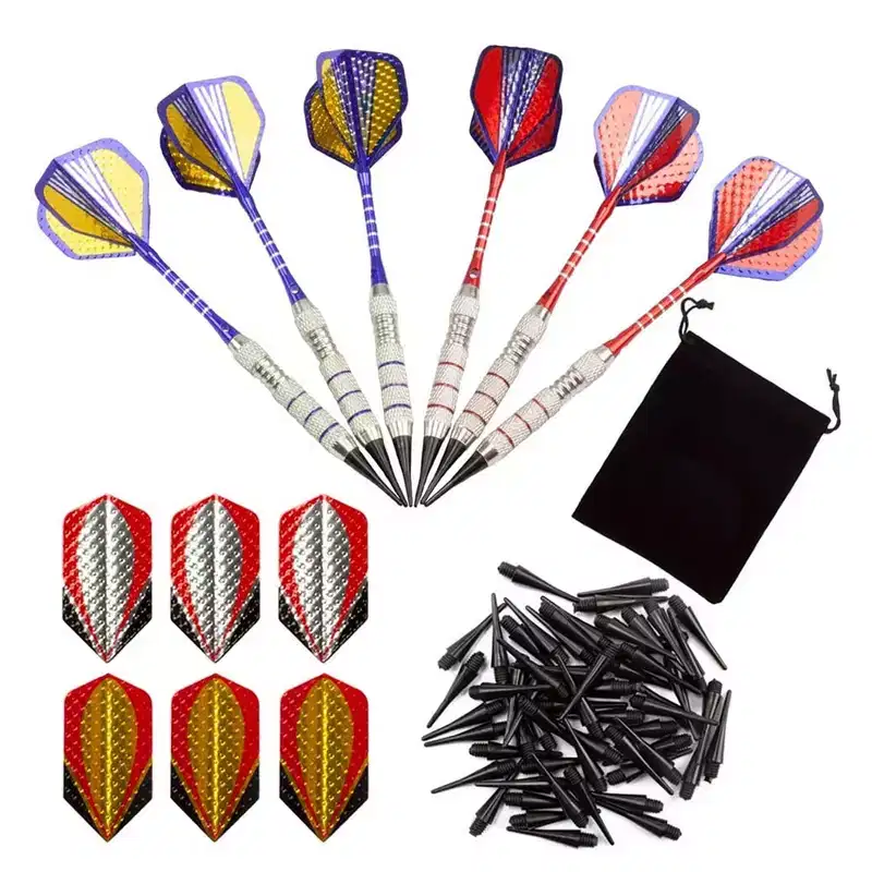 GSE 6 Pcs of 18 Grams Soft Tip Darts for Electronic Dart Board with 60 Free Dart Tips & Storage Bag (Professional)