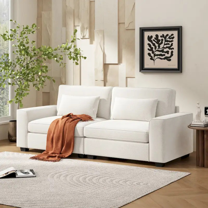 Montague Cozy Duo Upholstered 3-Seat Loveseat Sofa by Christopher Knight Home