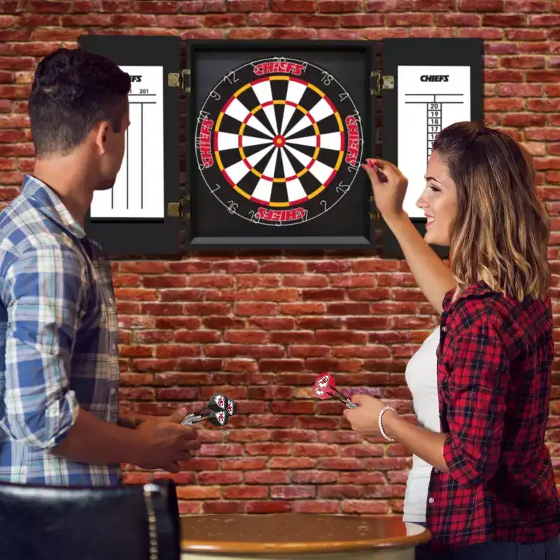 NFL Kansas City Chiefs Fan's Choice Dartboard Set