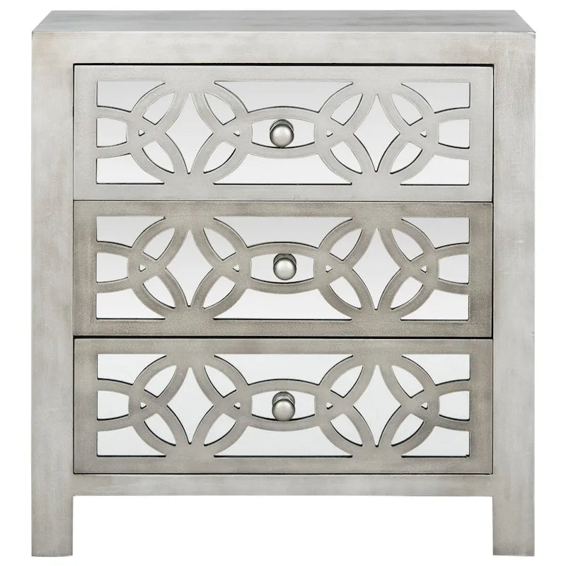 SAFAVIEH Nairne Grey 3-Drawer Chest - 26Wx12Dx28H