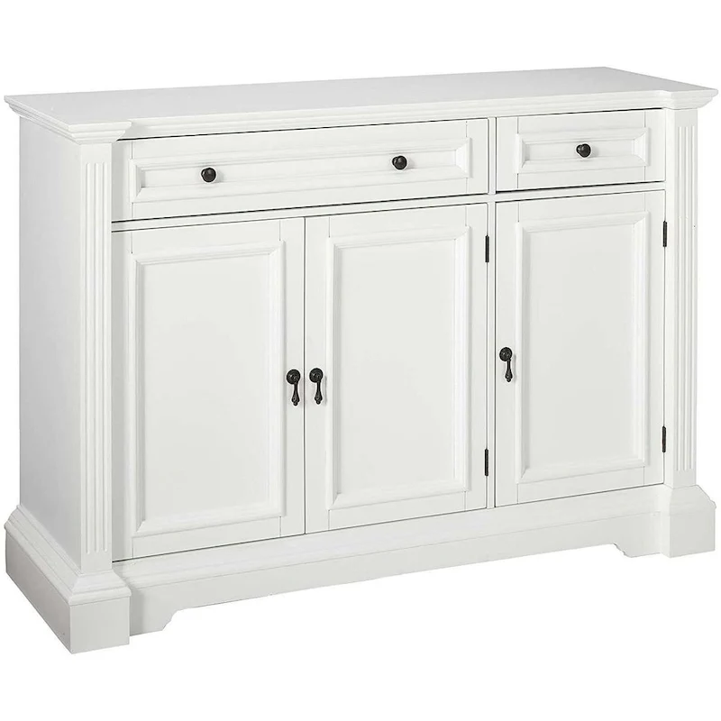 White Sideboard Buffet Breakfront Cabinet