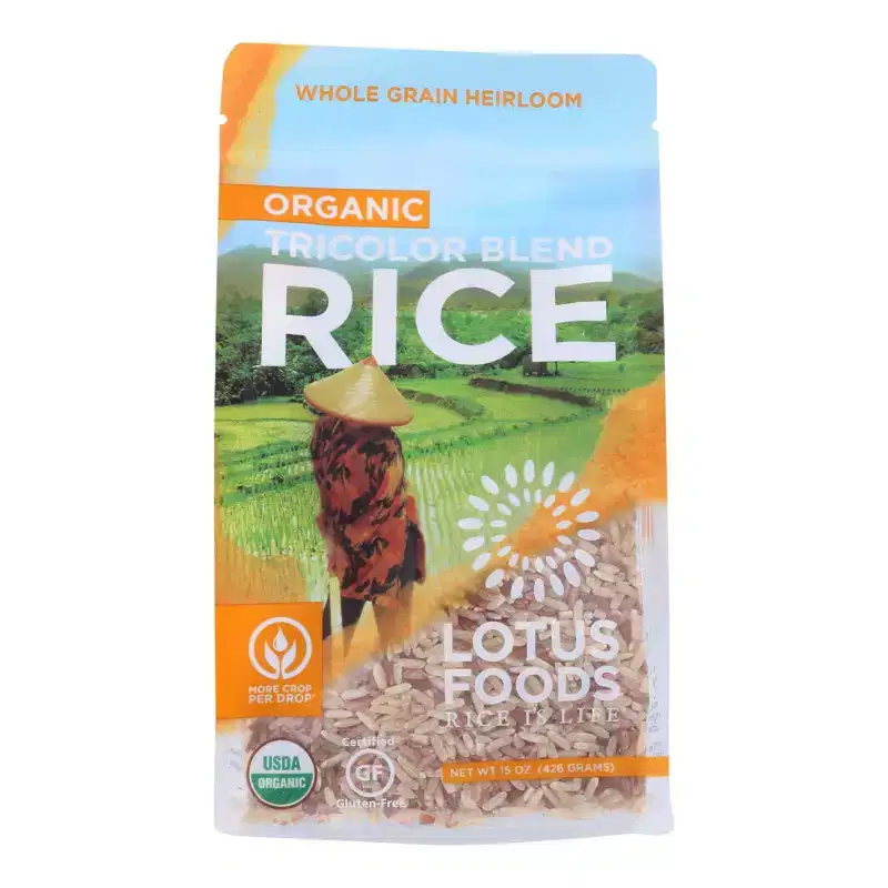 Lotus Foods Organic Tricolor Rice - Case of 6/15 oz