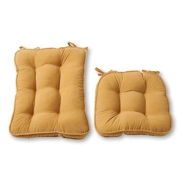 Cream Hyatt 2-Piece Reversible Rocking Chair Cushion Set