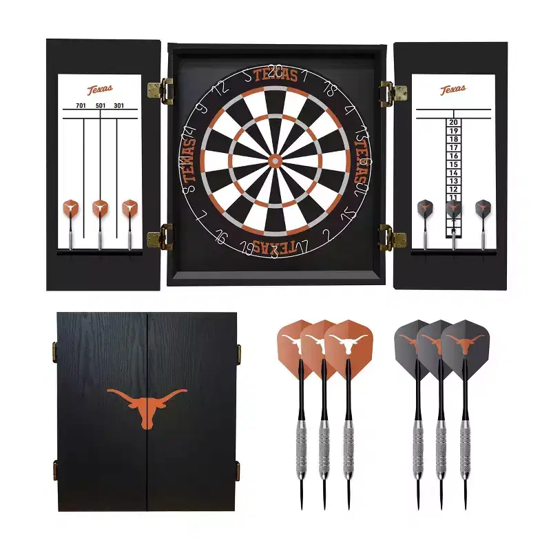NCAA University of Texas Fan's Choice Dartboard Set