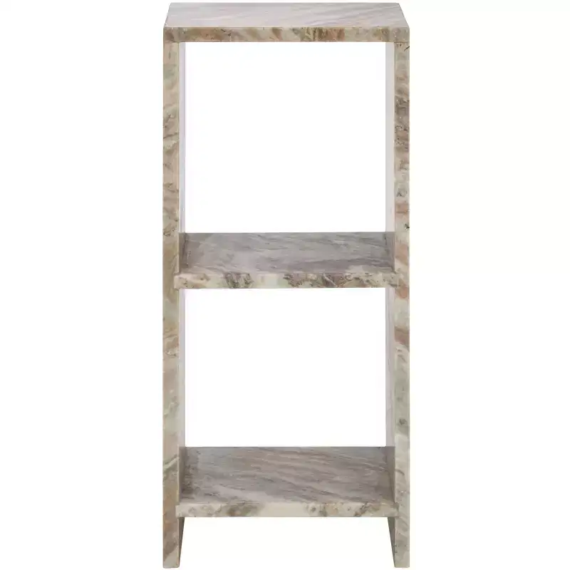 Tristin Marble Side Table - ACC3743 - Brown/Grey - Safavieh