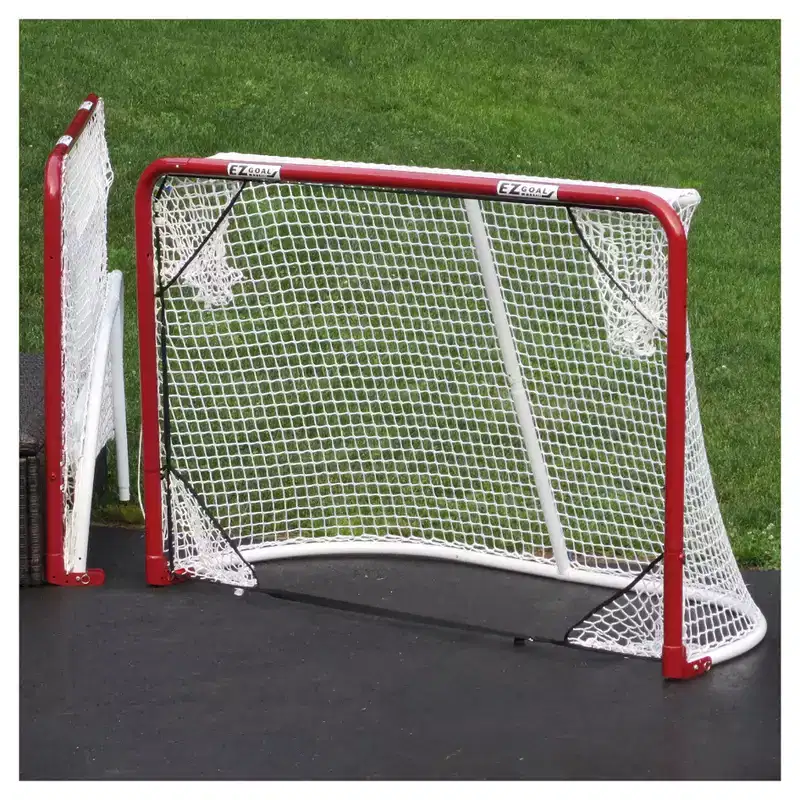 EZ Goal Folding Metal Hockey Goal withs - 6'x4'