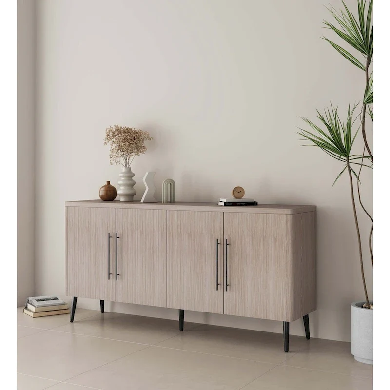 Manhattan Comfort Mid Century Modern Jodie 64.6 Inch Sideboard
