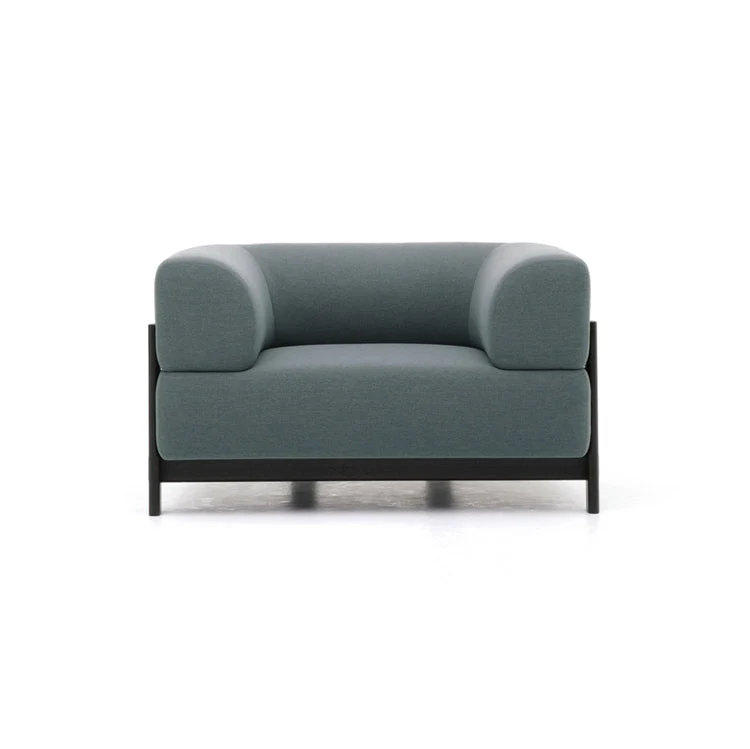Solid Wood Upholstered Sofa