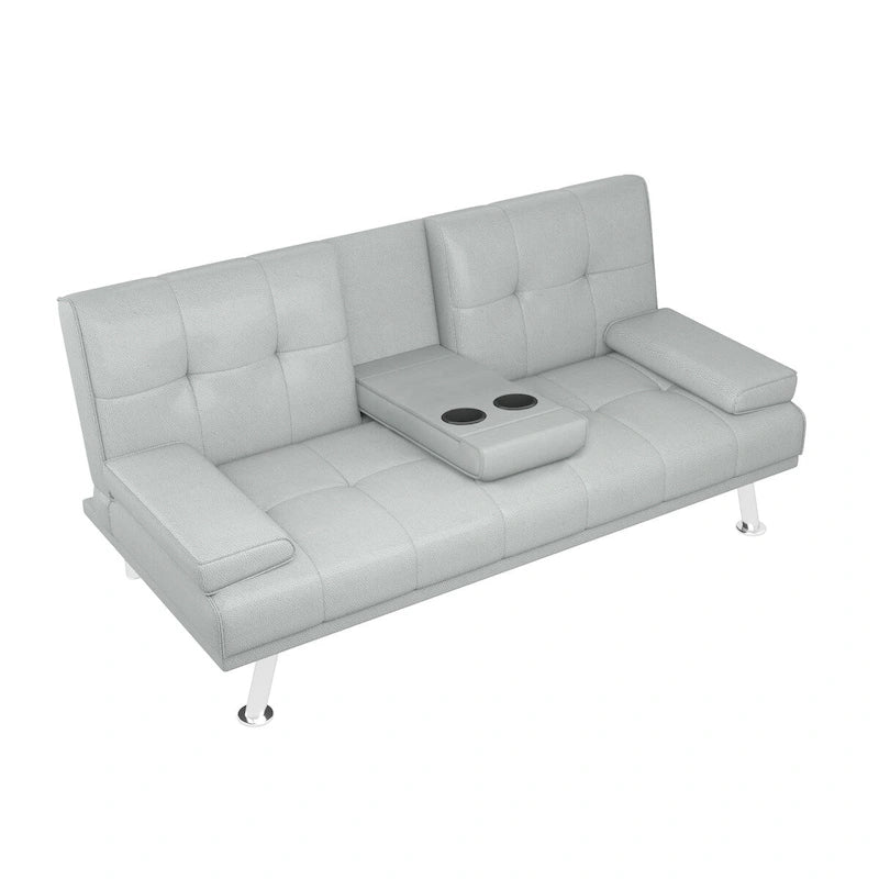 Sleeping Functional Sofa,Folding Sofa,Folding Bed,Leather