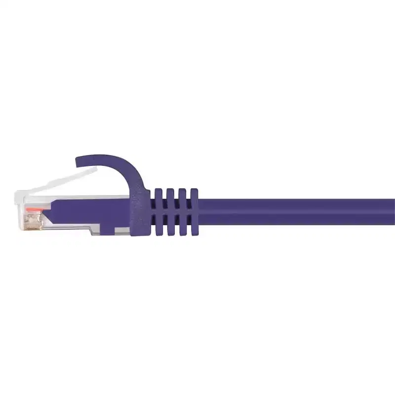 Monoprice Cat6 Ethernet Patch Cable - 7 Feet - Purple | Network Internet Cord - RJ45, Stranded, 550Mhz, UTP, Pure Bare Copper Wire, 24AWG - Flexboot