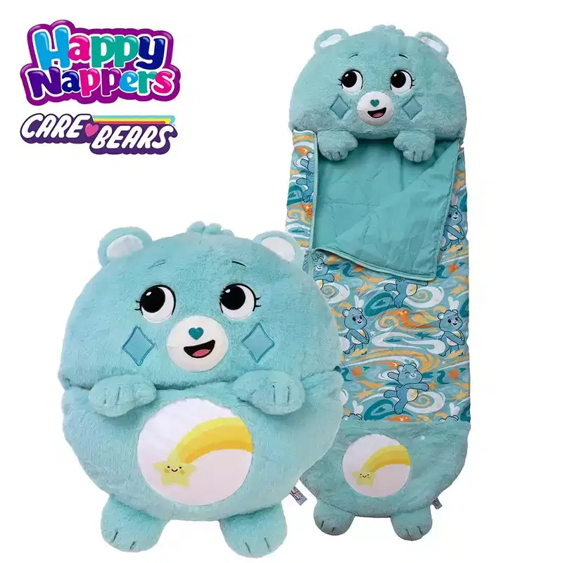 Happy Nappers: Care Bears Sleep Sack Large - Wish Bear, Ages 7+