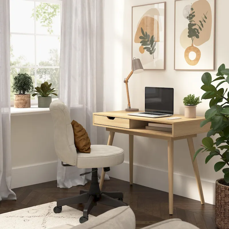 Bush Furniture Nora 40W Writing Computer Desk with Storage