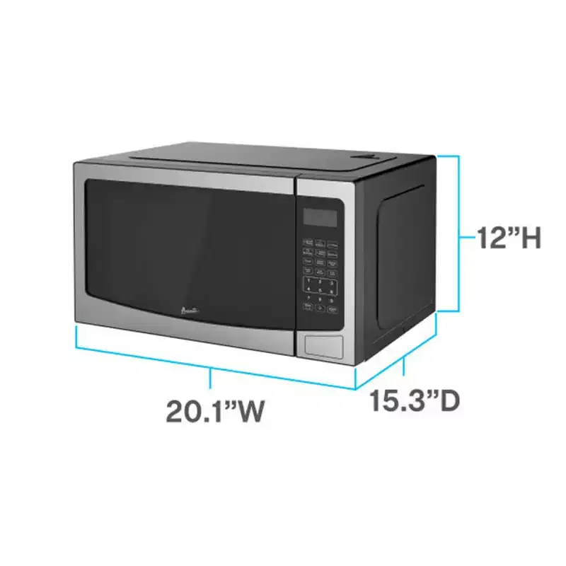 Avanti MT150V3S 1.5 Cu. Ft. Stainless Steel Countertop Microwave