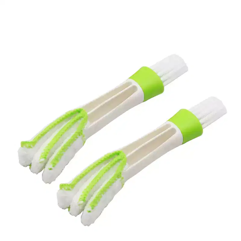 Unique Bargains Double Sided Car Vent AC Blind Cleaning Brush 2 Pcs