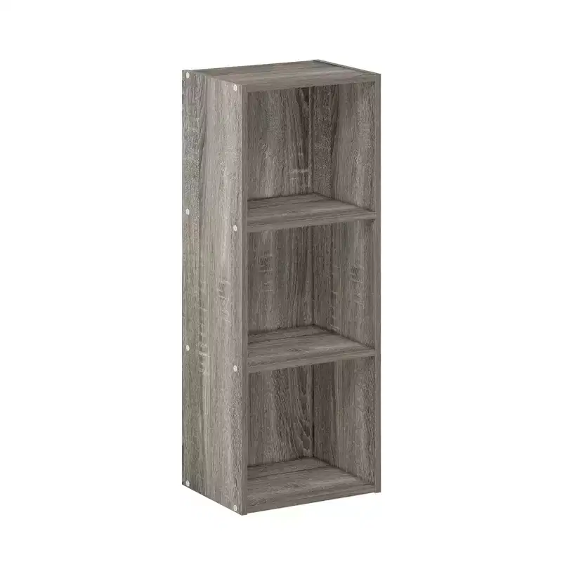 3-Tier Open Bookcase Storage Shelf Organizer
