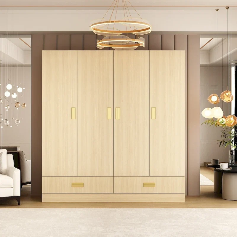 Large Wardrobe w/Optional Top Cabinet Bedroom Accent Closet Cabinet