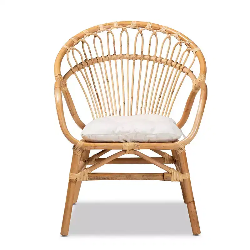 Benicia Rattan Dining Chair Brown - bali & pari
