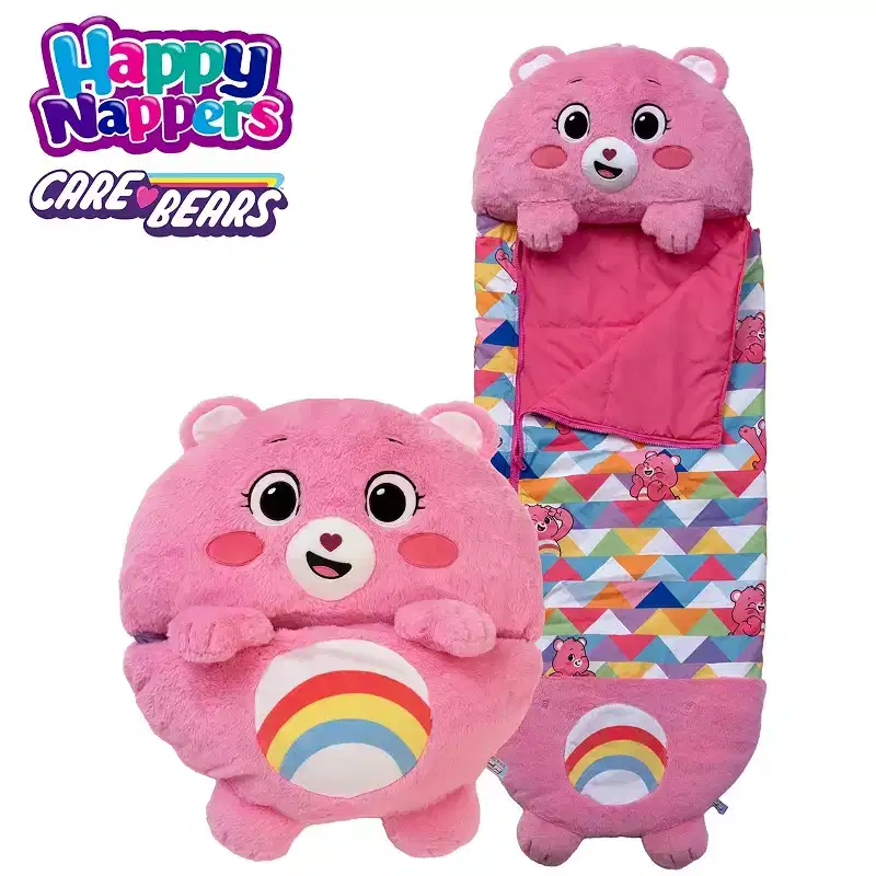 Happy Nappers: Care Bears 54 Sleep Sack Medium - Cheer Bear, Ages 3+