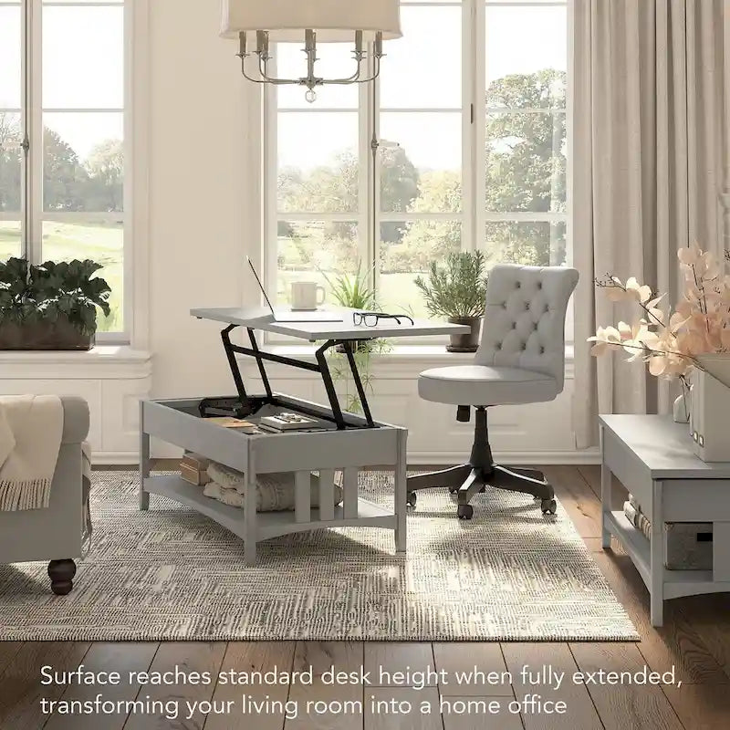Salinas Lift Top Coffee Table Desk with Storage by Bush Furniture
