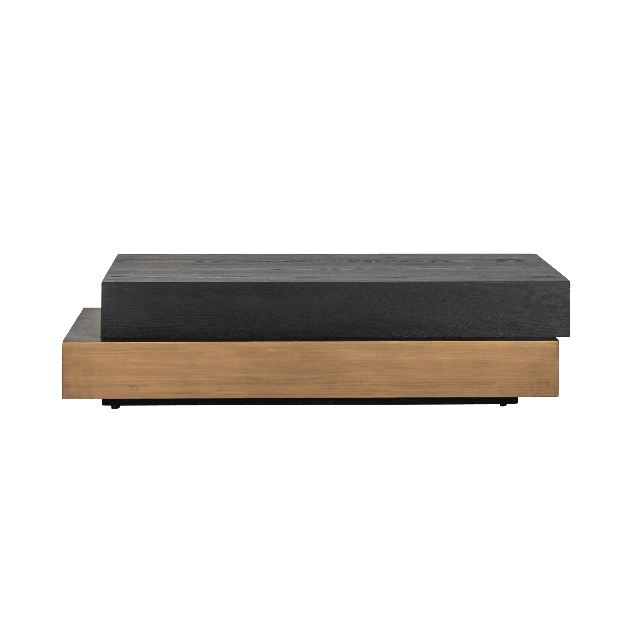 Black & Bronze Stacked Coffee Table