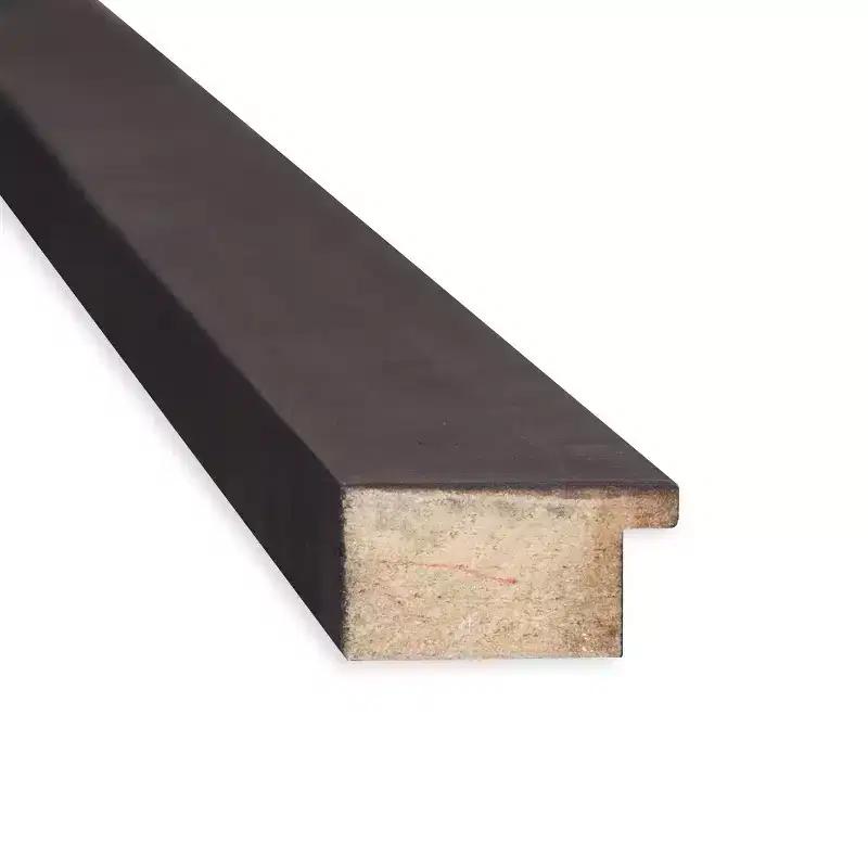 31 x 25 Non-Beveled Fresco Dark Walnut Wood Wall Mirror - Amanti Art: Modern Rectangular Design, Includes Mounting Hardware