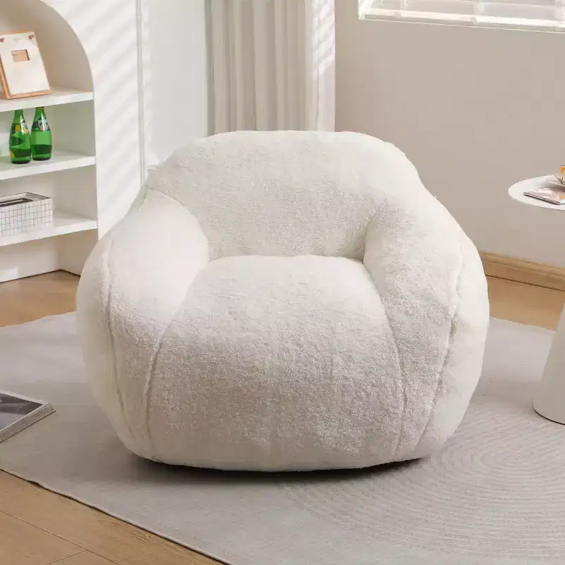 Giant Bean Bag Sofa for Adults Spacious with Armrests Memory Foam Filler Living Room Bedroom