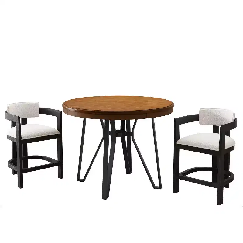 Christopher Knight Home Emily 3pcs Upholstered Wood and Metal Bar Set