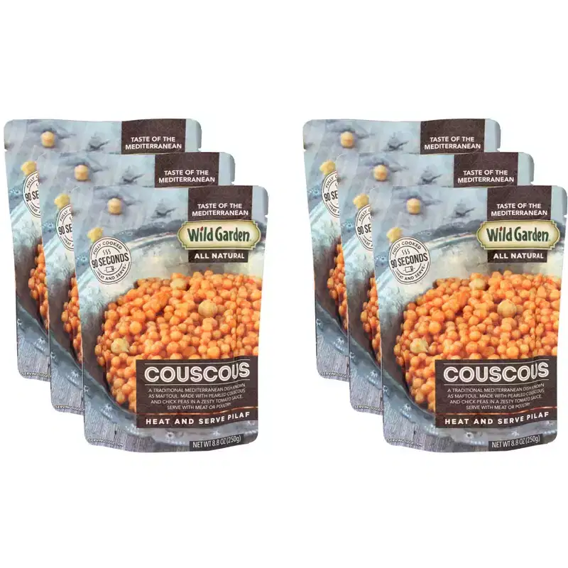 Wild Garden Couscous Heat and Serve Pilaf - Case of 6 - 8.8 ounce