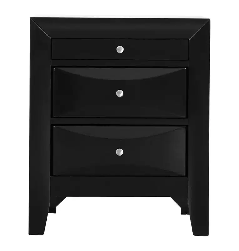 Passion Furniture Marilla 3-Drawer Nightstand (28 in. H x 23 in. W x 17 in. D)