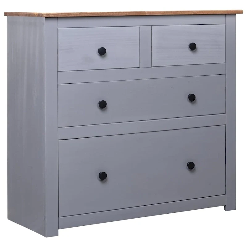 vidaXL Sideboard Drawer Cupboard for Bedroom Storage Cabinet Pine Panama Range - 31.5 x 15.7 x 32.7
