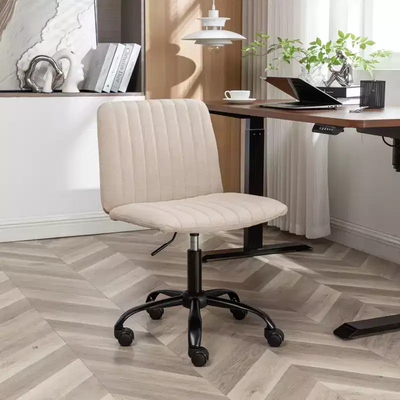 Fabric Swivel Office Chair | Ergonomic Design | Available in Blue, Beige & Gray