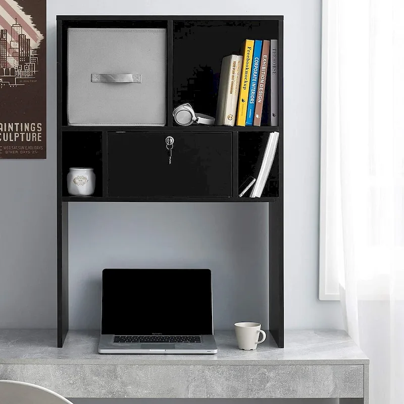 Locking Safe Bookshelf for Desktop