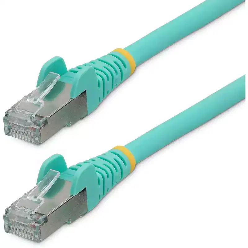 StarTech.com 6ft Low Smoke Zero Halogen CAT6A Ethernet Cable - Aqua - NLAQ6FCAT6APATCH