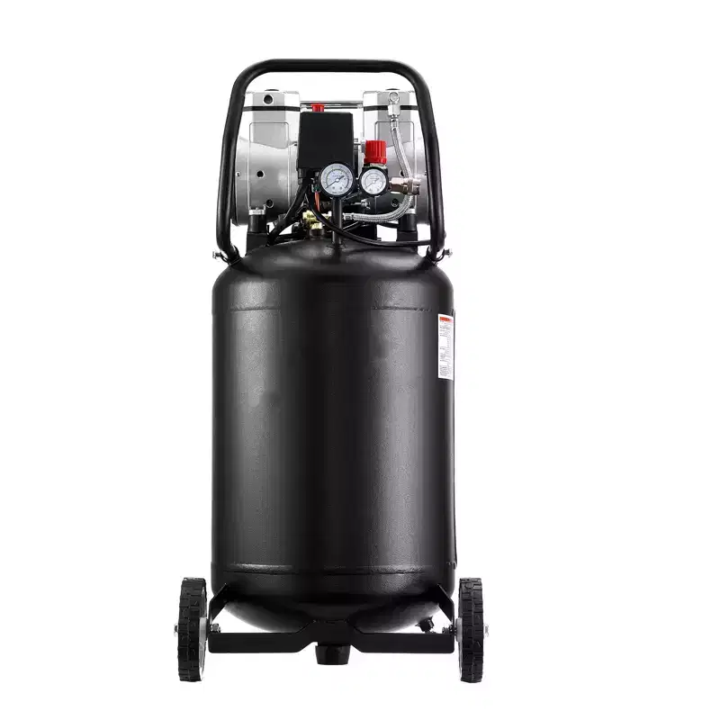 VEVOR 14-Gallon Air Compressor, 2HP 4.3 SCFM at 90PSI, Max 125PSI Pressure Oil-Free Air Compressor Tank, Portable on Wheels, 120V,Black