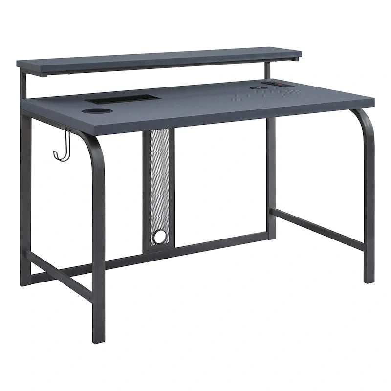 48-Inch Contemporary Gaming Desk with RGB Lights