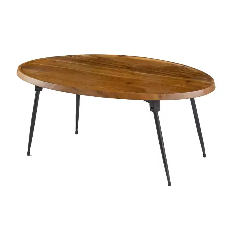Oval Coffee Table Living Room Center Table 39x26x16