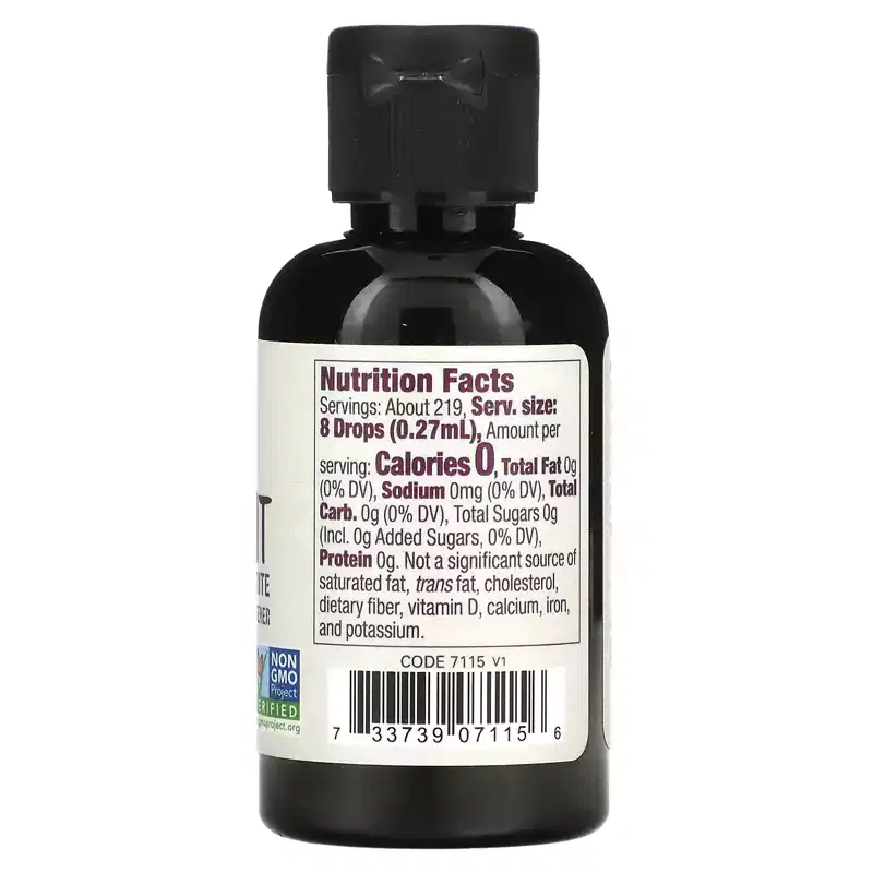 NOW Foods Organic Monk Fruit, Liquid Sweetener, 2 fl oz (59 ml)