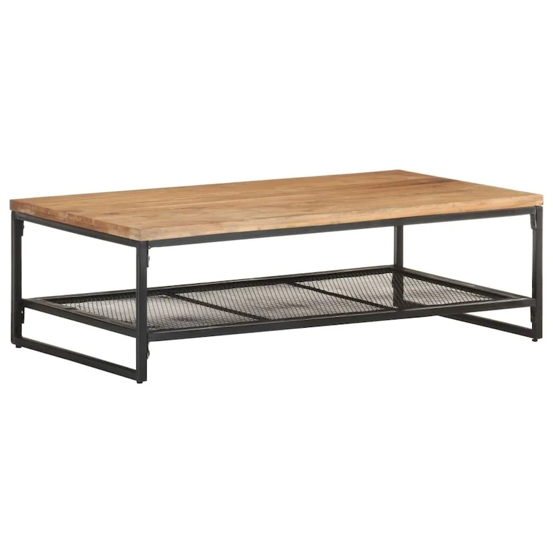 Coffee Table 43.3x23.6x13.8 Solid Acacia Wood - 43.3 x 23.6 x 13.8