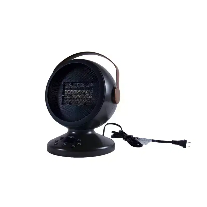 Cascade Portable Heater with Handle Black