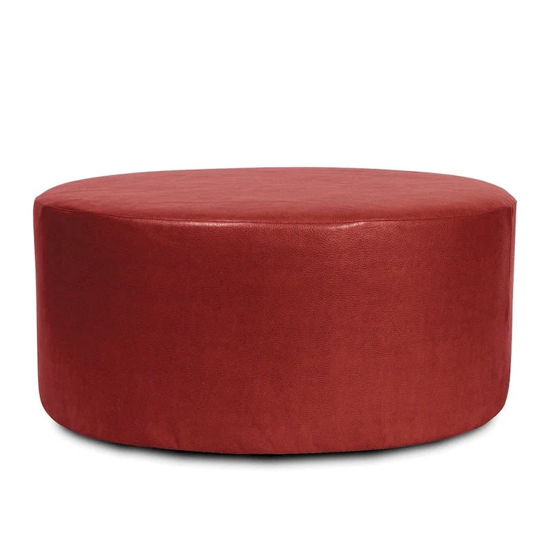 Allan Andrews 36 Universal Round Ottoman With Slipcover, Avanti Collection
