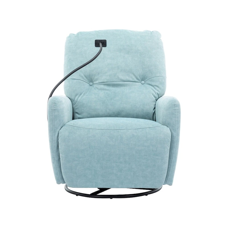 270 Degree Swivel Electric Recliner with a Phone Holder