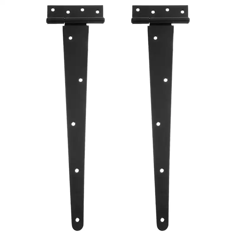 Unique Bargains Rustproof Durable Fence Yard Door T-Strap Door Hinges 2 Pcs